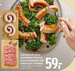 Føtex Ludvig dansk luksus julemedister eller hakket grise-/kalvekød tilbud