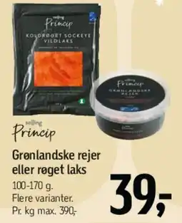 Føtex Princip - Grønlandske rejer eller røget laks tilbud