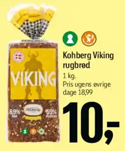 Føtex Kohberg Viking rugbrød (Søndagspris) tilbud