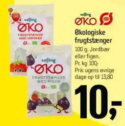 Føtex Økologiske frugtstænger (Søndagspris) tilbud