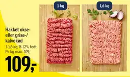 Føtex Hakket okse- eller grisekød/kalvekød tilbud