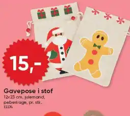 BigDollar Gavepose i stof tilbud