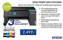 CBC Epson EcoTank ET-2950 A4 multifunktionsprinter tilbud