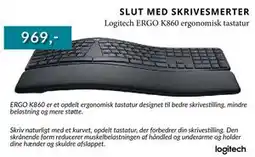CBC Logitech ERGO K860 ergonomisk tastatur tilbud
