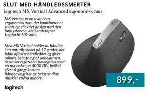 Logitech MX Vertical Advanced ergonomisk mus