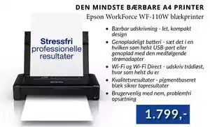 CBC Epson WorkForce WF-110W blækprinter tilbud