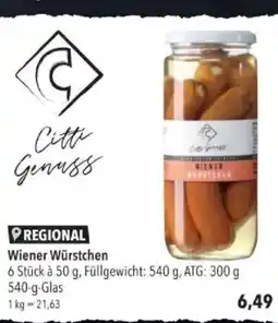 Citti Wiener Würstchen tilbud