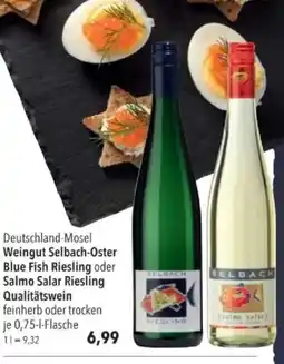 Citti Deutschland-Mosel Weingut Selbach-Oster Blue Fish Riesling oder Salmo Salar Riesling Qualitätswein tilbud