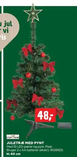 jem & fix JULETRÆ MED PYNT tilbud