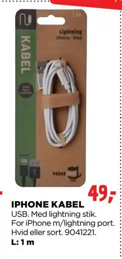 jem & fix IPHONE KABEL tilbud