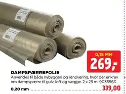 jem & fix DAMPSPÆRREFOLIE tilbud