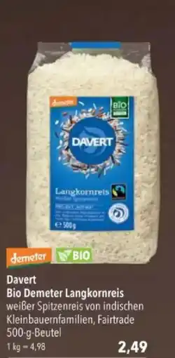 Citti Davert Bio Demeter Langkornreis tilbud