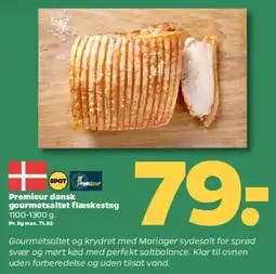 Netto Premieur dansk gourmetstegt flæskesteg tilbud