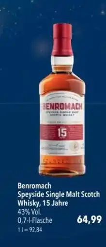 Citti Benromach Speyside Single Malt Scotch Whisky, 15 Jahre tilbud