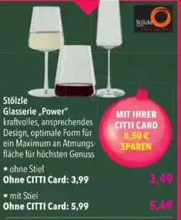 Citti Stölzle Glasserie „Power tilbud