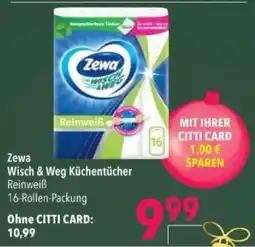 Citti Zewa Wisch & Weg Küchentücher tilbud