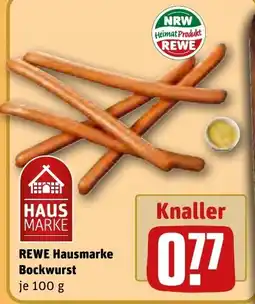 REWE DE REWE Hausmarke Bockwurst tilbud