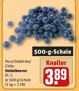 REWE DE Peru/Südafrika/ Chile: Heidelbeeren tilbud