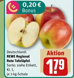 REWE DE Deutschland: REWE Regional Rote Tafeläpfel tilbud
