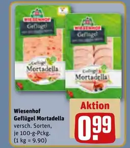 REWE DE Wiesenhof Geflügel Mortadella tilbud