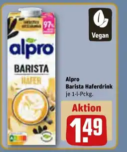 REWE DE Alpro Barista Haferdrink tilbud