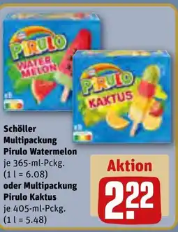 REWE DE Schöller Multipackung Pirulo Watermelon ,oder Multipackung Pirulo Kaktus tilbud