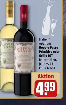 REWE DE Italien/ Apulien: Doppio Passo Primitivo oderGrillo IGT tilbud