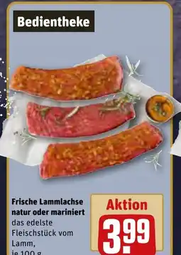 REWE DE Frische Lammlachse natur oder mariniert tilbud