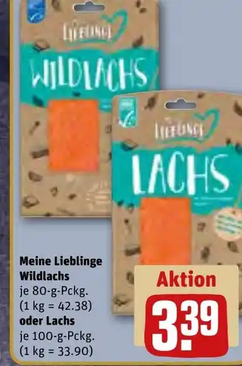 REWE DE Meine Lieblinge Wildlachs , oder Lachs tilbud