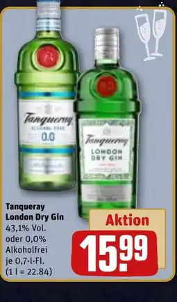 REWE DE Tanqueray London Dry Gin tilbud