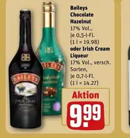 REWE DE Baileys chocolate hazelnut , oder Irish Cream Liqueur tilbud