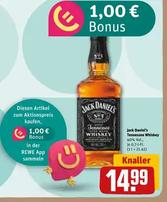REWE DE Jack Daniel's Tennessee Whiskey tilbud