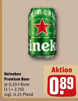 REWE DE Heineken Premium Beer tilbud