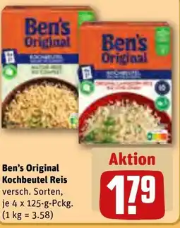 REWE DE Ben's Original Kochbeutel Reis tilbud