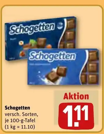 REWE DE Schogetten tilbud