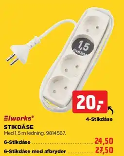 jem & fix Stikdåse (forlængerledning) tilbud