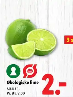 Lidl Økologiske lime tilbud