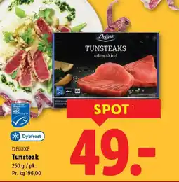 Lidl DELUXE Tunsteak tilbud