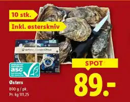 Lidl Østers tilbud
