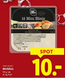 Lidl CHEF SELECT Miniblinis tilbud