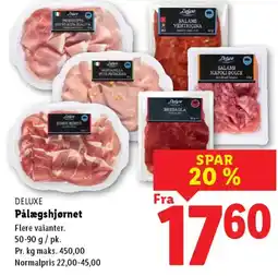 Lidl DELUXE Pålægshjørnet tilbud