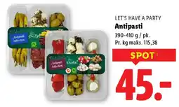 Lidl LET'S HAVE A PARTY Antipasti tilbud