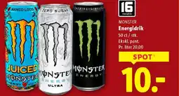 Lidl MONSTER Energidrik tilbud