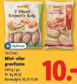 Lidl TASTINO Mini- eller grovflutes tilbud