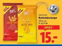 Lidl SNACK DAY Butterdejsstænger tilbud