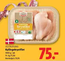 Lidl VILSTRUPGÅRD Kyllingebrystfilet tilbud