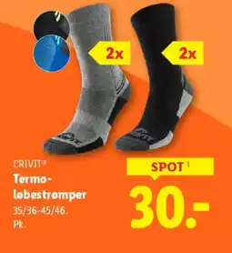 Lidl CRIVITⓇ Termo- løbestrømper tilbud