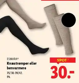 Lidl ESMARA® Knæstrømper eller benvarmere tilbud