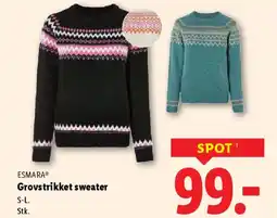 Lidl ESMARA® Grovstrikket sweater tilbud