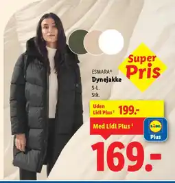 Lidl ESMARA® Dynejakke tilbud